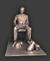 Atatürk Hayvan Sevgisi Fiber Heykeli