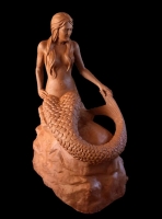 fiber deniz kızı heykeli üretimi
