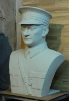 100 cm Askeri Kıyafetli Atatürk Heykeli