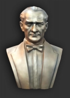 Papyonlu Fiber Atatürk Büstü 